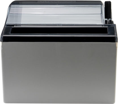 Winco Paper Towel Dispenser, Medium, Gray, Black