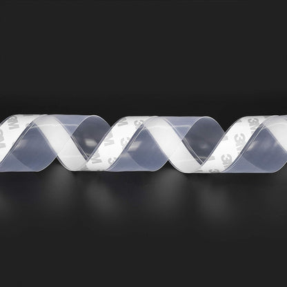 TAROSE Weather Stripping, Silicone Door Seal Strip Door, Window, Transparent 16 Feet Long (Width 25mm)