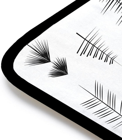 Encasa Homes Ironing Mat/Pad (Small 28"x20") with 3mm Padding & Silicone Iron Rest for Steam Pressing on Tabletop or Bed - Heat Resistant, Portable, Quilting & Travel Blanket - Black Arrow