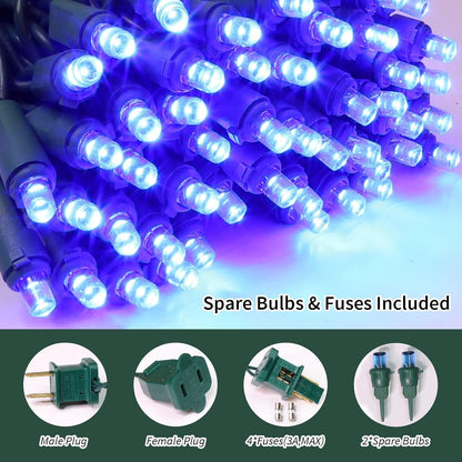 60 Count Blue - String Lights - LED Christmas Lights, Mini led Lights for Indoor Outdoor Home Holiday Party Wedding Independence Day Decoration
