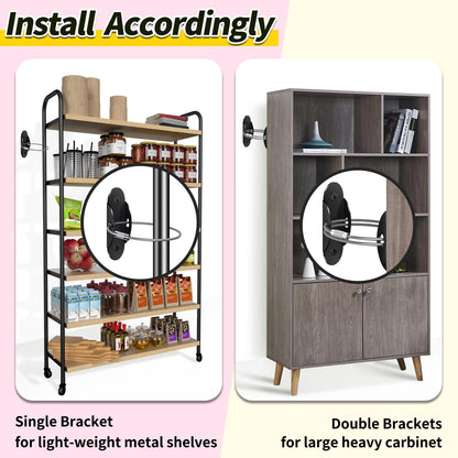 Anti Tip Furniture Anchors (6 Packs) Furniture Anchors for Baby Proofing, Earthquake Straps for Furniture Dresser Wall Safety Anchor Furniture Safety Straps Wall Straps, Black