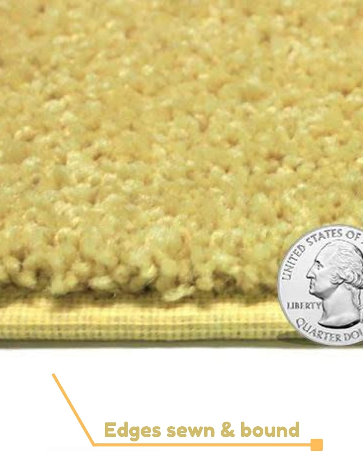 KOECKRITZ Soft and Colorful Kids Classroom Area Rugs (Passes Flammability Pill Test) Many Sizes and Bright Colors to Select from (10' x 10', Lemon)