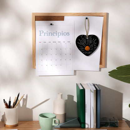 Christian Ornaments, Boho Sun Sunshine Be The Light Scripture Religious Ceramic Ornament Heart Keepsake Decorations, Christian Gifts for Women Teen Girls