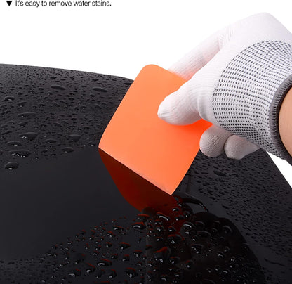 NEWISHTOOL PPF Squeegee for Vinyl, Soft Rubber Scraper PPF Tools, 3IN1 Small Squeegee for Paint Protection Film Installing, Vinyl Wrap Window Tint Auto Glass Cleaning TPU Scraping Tool Scratch Free