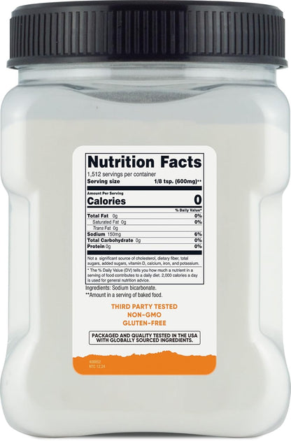 Nutricost Baking Soda (2 LBS) - For Baking, Cleaning, Deodorizing, and More (Pantry)