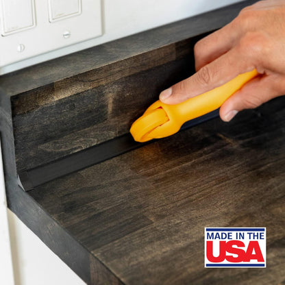 InstaTrim The Original Flexible Trim - 50ft Black 3/4" Wide Caulk Tape - Adhesive Trim with Many Uses Including Caulking for Bathtubs, Sinks, Counters, Tile, Floors - Made in USA