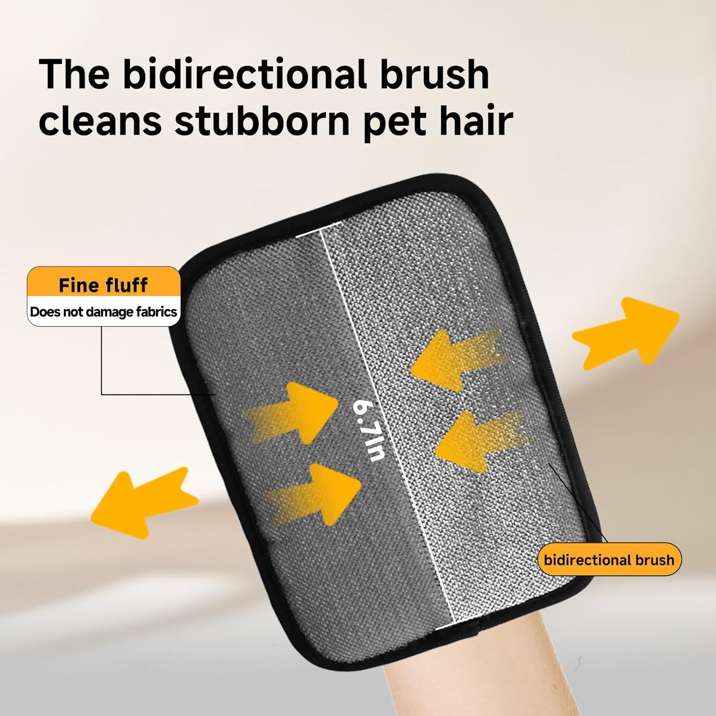 Pet Hair Remover and Electrostatic Cats & Dogs Hair Remover,Portable, Reusable pet Hair Remover Tool for Furniture, Clothing, Couch, Carpet and Bedding (2 PCS)