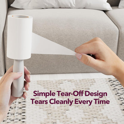 MEIQIHOME Lint Rollers for Pet Hair Extra Sticky, 440 Sheets Value Set Lint Roller with 2 Upgraded Handles, 4 Rollers Portable Pet Lint Remover for Clothes, Furniture, Carpet, Dog & Cat Hair Removal