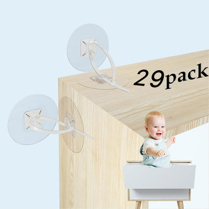 Furniture Anchors No Drill Upgraded Furniture Straps for Baby Proofing, Self-Adhesive Secure 168 Pound Furniture Prevent Falling Anti Tip Earthquake Straps for Child Safety