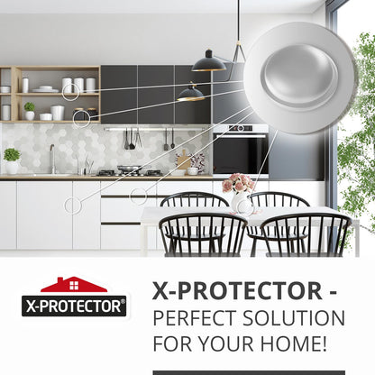 X-Protector Cabinet Door Bumpers 200 PCS – 1/2" Silicone Clear Bumpers – Ideal Cabinet Bumpers – Self-Adhesive Thick Door Silencer – Bumper Pads to Protect Glass & Other Surfaces!