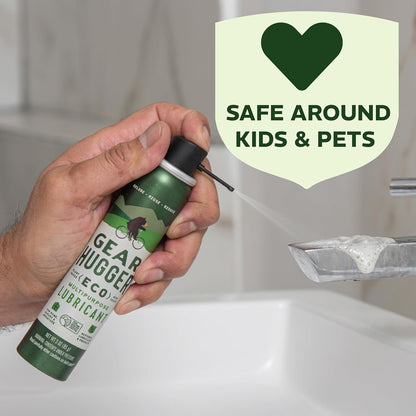 Gear Hugger Multipurpose Lubricant - Eco-Friendly (3 oz, Pack of 3), Rust Remover - Garage Door Spray, Door Hinge & Lock Lubricant - Plant-Based, No Petroleum, No PTFE