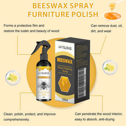2PCS Natural Beeswax Care Spray & Restorer, The Original Beeswax Spray, Wood Seasoning Beewax For Furniture Floor, for Furniture, Floor, Tables, Cabinets