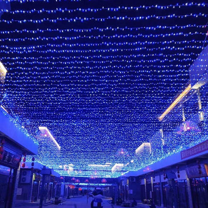 33FT 100 LEDs String Lights Waterproof Fairy Lights 8 Modes with Memory 30V UL Certified Power Supply for Home, Garden, Wedding, Party, Christmas Decoration Indoor Outdoor (Cool White+Blue)