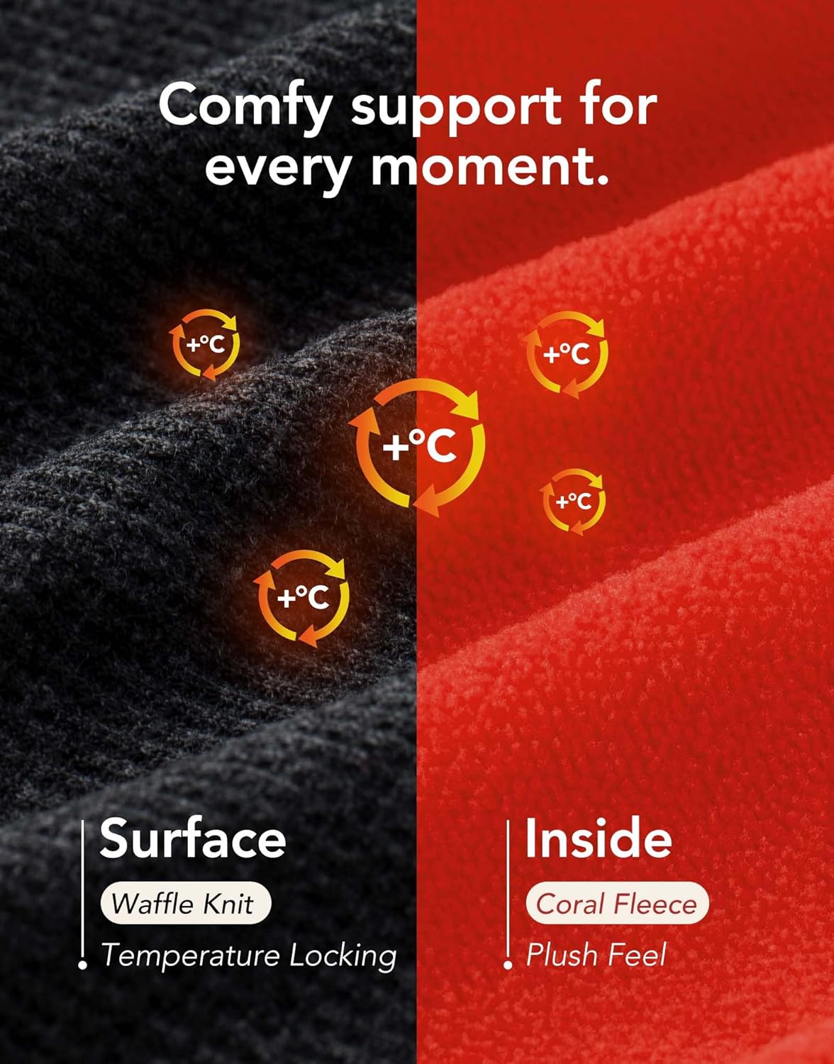 VeraCosy Men's Two-Tone Memory Foam House Slippers Indoor Outdoor Durable Rubber Sole