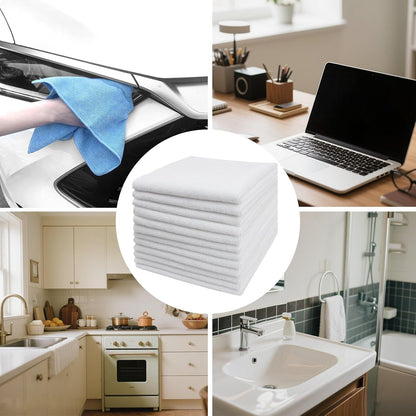 Tricol Clean Microfiber Cleaning Cloth, 16in*16in, 12 Pack Ultra-Thick Cleaning Rags, Super Absorbent, Lint Free & Streak Free Cleaning Towels for Car, House, Kitchen, Office