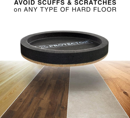 Felt Furniture Sliders for Hardwood Floors X-PROTECTOR 4 PCS 4 3/4” - Furniture Slider with Unique Design - Heavy-Duty Furniture Movers for Hard Surfaces - Felt Sliders - Move Your Furniture Easily!