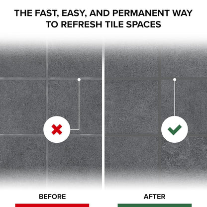 X-Protector Water Based Grout Marker - 2 PCS with 8 Tips, Light Grey