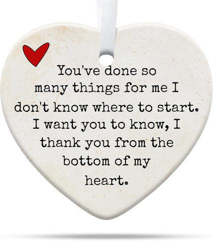 Friendship Gifts for Women, Best Friend, Funny, Work Besties, Sister, Friend Ornaments for Women, Ceramic Christmas Ornaments (Friend 1)