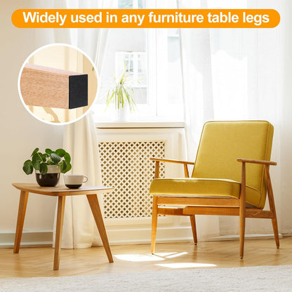 CHUNZEXI Non Slip Furniture Pads - 48 Premium Furniture Grippers Self Adhesive Rubber Furniture Feet, Anti Slide Furniture Hardwood Floor Protector for Keep Couch Stoppers (1 inch Square)