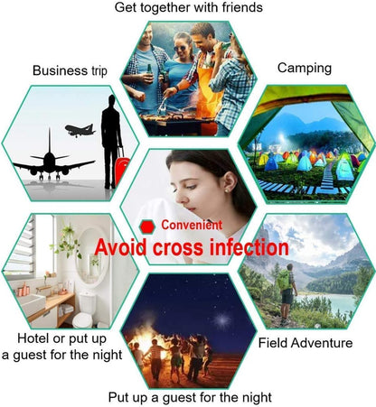 Premium Compressed Towel Tablet, Essential Face Washcloths for Travel, Camping, Hiking, Sports and Beyond, Portable Disposable Thicker Larger, Pure Cotton, 20PCS