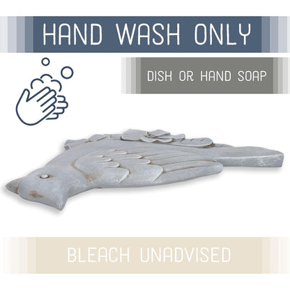 NAT & Jules Animal Character Shaped Dimensional Indoor Outdoor 11 inch Cast Resin Decorative Garden Stepping Stone, Patio, Walkway Sculpture Yard Art, Stone Grey Cardinal