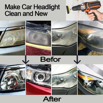 3 Inch Sanding Disc Car Headlight Restoration Kit, 120 Pcs Hook and Loop Wet Dry Sandpaper 60 to 10000 Grits Drill Polishing Buffing Pads Sponge with Rotary Tools for Car Metal Wood Glass