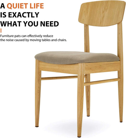 Furniture Pads Felt Pads 300 Pieces Huge Pack Furniture Felt Pads, Self Adhesive Anti Scratch Floor Protectors for Furniture on Hardwood Tile Floor, with 60 Cabinet Door Bumpers, Brown