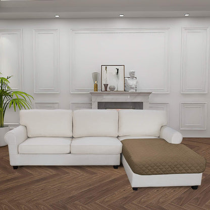 Easy-Going Sectional Couch Covers for Dogs L Shape Sofa Cover Reversible Sofa Slipcover Chaise Lounge Cover Furniture Protector Cover for Pets Dog Cat (42 x 52 inches, Camel/Camel)