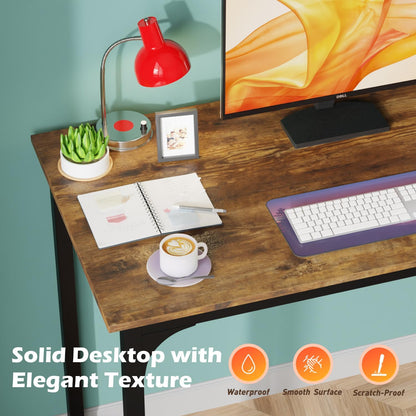 PayLessHere 32/39/47 inch Computer Desk Study Writing Table, Adjustable feet, Modern Furniture for Home Office (1, Vintage, 39 inch)