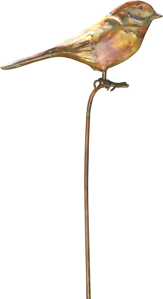 Set of 4 Ancient Graffiti Staked Bird Garden Ornaments