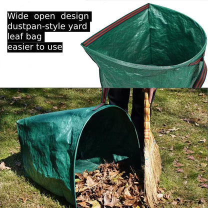 72 Gallon Garden Bags for Debris,2-Pack Yard Waste Bags,Large Dustpan-Type Lawn Bags with Gardening Gloves, Leaf Bags for Yard Debris,Grass Clippings,Collapsible Trash Can for Parties,Laundry,Camping