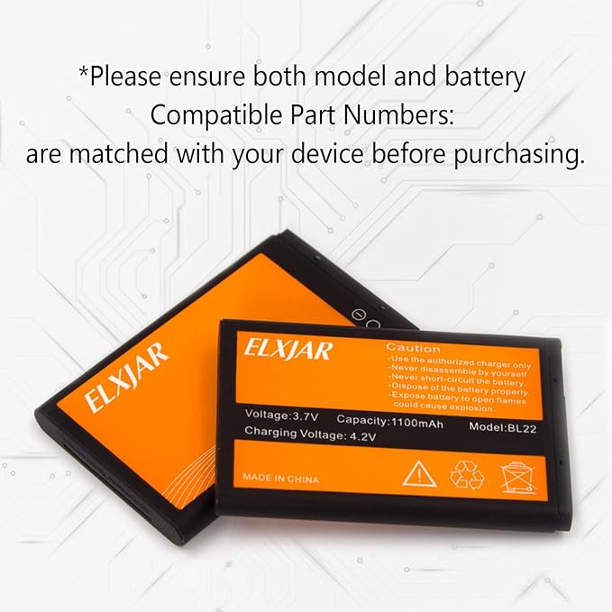 (5-Pack) 3.7V 1100mAh Li-ion Battery Replacement for Retevis RT22 RT22S RT15 RT19 LUITON LT-316 TIDRADIO TD-M8 Zastone X6 WLN KD-C1 Zeadio ZS-B1 Two-Way Radios