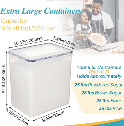 Vtopmart 9.5L Large Food Storage Containers
