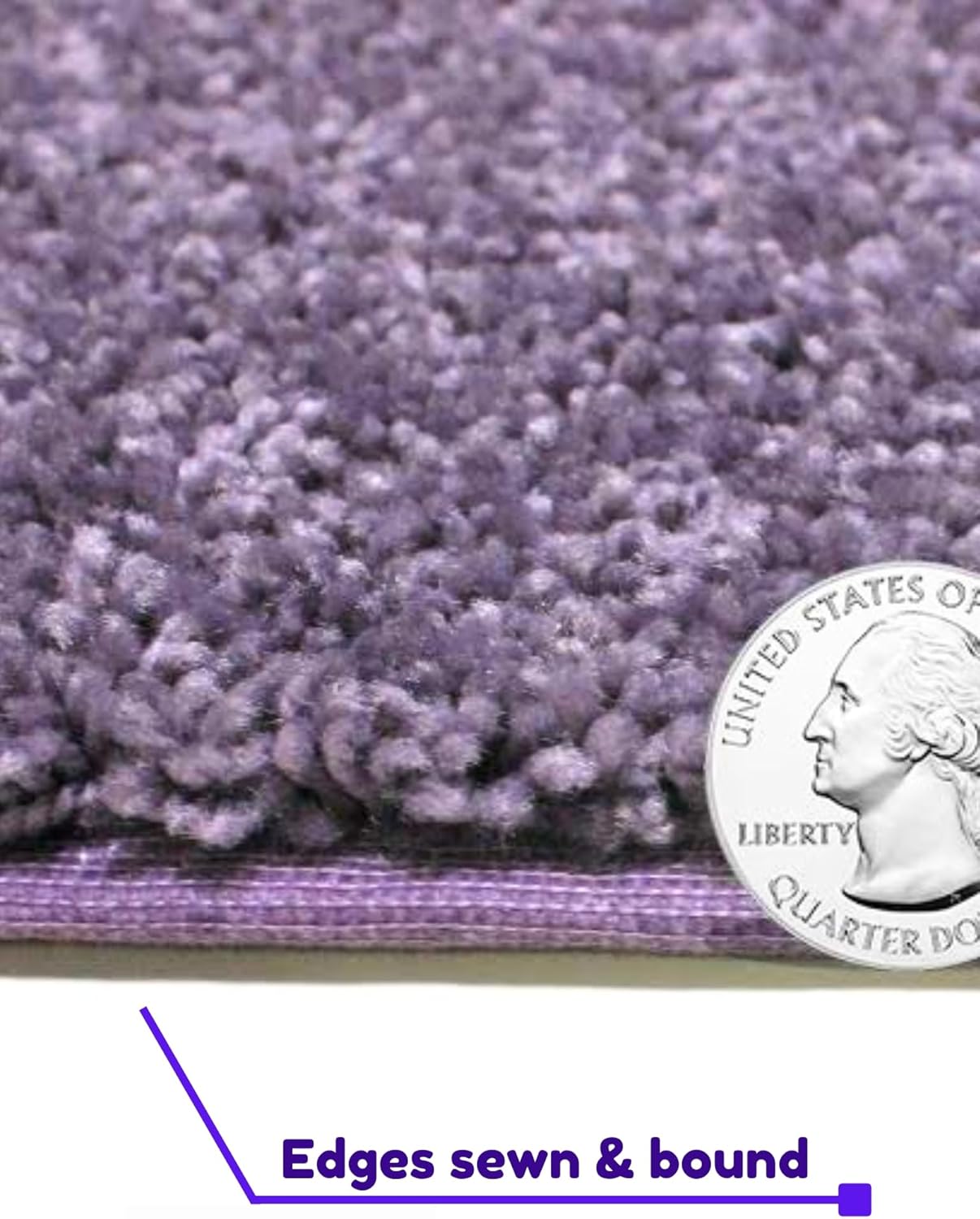 KOECKRITZ Soft and Colorful Kids Classroom Area Rugs (Passes Flammability Pill Test) Many Sizes and Bright Colors to Select from (6' x 6', Lavender)