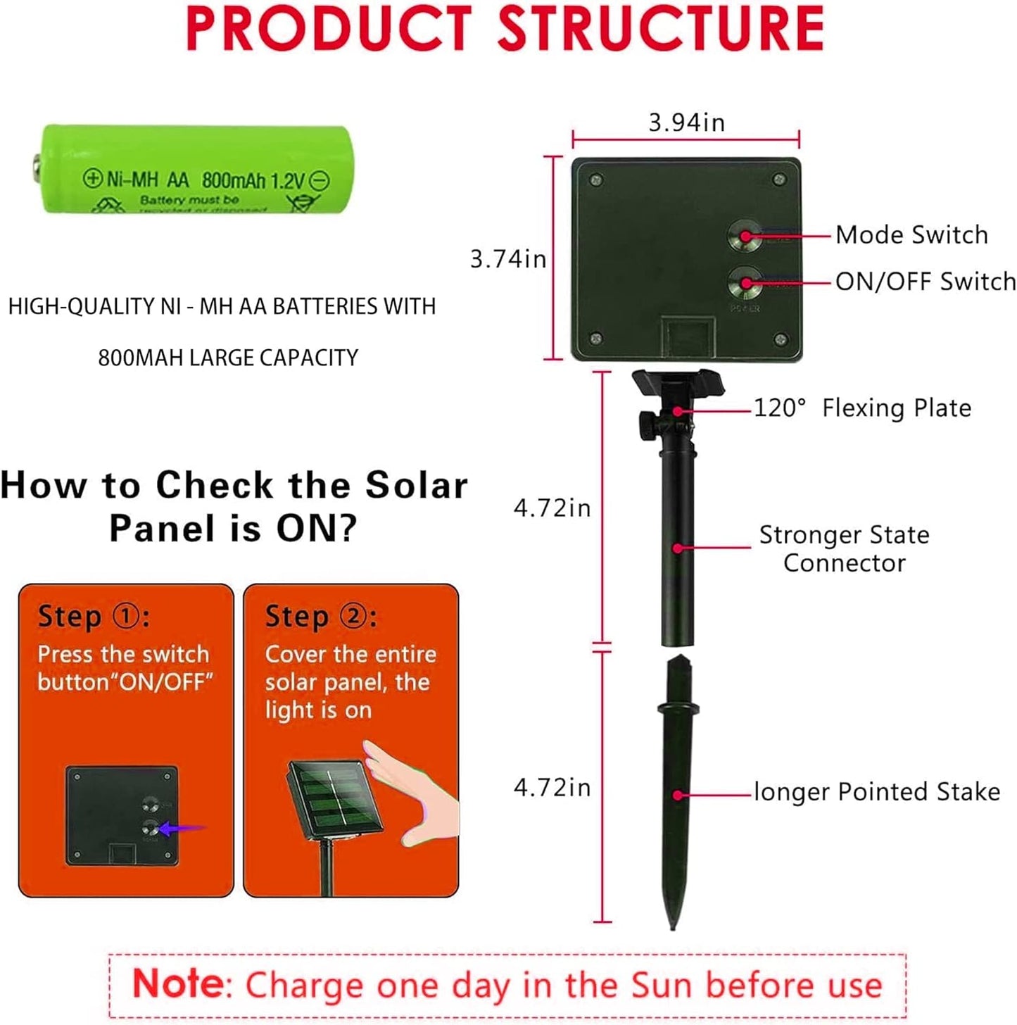 Dazzle Bright 2 Pack Solar String Lights Outdoor, Total 80FT 240LED Solar Powered Waterproof Fairy Lights 8 Modes, Copper Wire Lights for Christmas Patio Party Tree Yard Decoration (White)