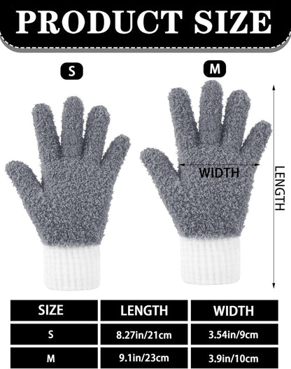 Bencailor 3 Pairs Microfiber Plant Dusting Gloves Leaf Cleaning Gloves for Indoor Plants, Blinds, Furniture, House