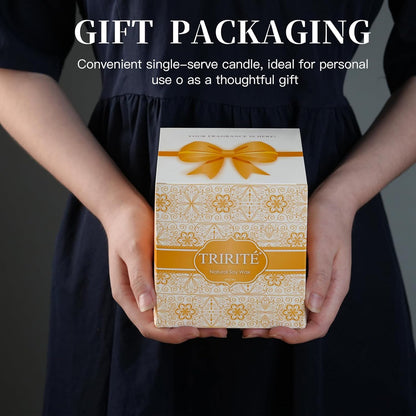 Vanilla Cupcake Scented Candles, Natural Soy Vanilla Candles for Home Scented, Aromatherapy Candles in Glass Over 60 Hours Burn Time Ideal for Gifting