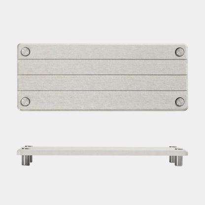 2 Pack Fast Drying Water Absorbing Diatomite Stone Mat Tray for Kitchen & Bathroom Counter - Instant Dry Sink Caddy Organizer - Vanity Holder for Soap and Sponge – Beige Gray 10" x 4"