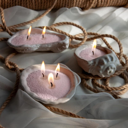 Unscented Pink Pearled Candle 18oz Luxury Sand Candle Granulated Wax - 30 Cotton Wicks – Wax for Candle Making Decorative Candles Smooth and Clean Burning Lasts up to 120 Hours