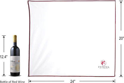 Large Microfiber Glass Polishing Cloth, Lint Streak Free Drying Towel 24x20 inch (4-Pack)