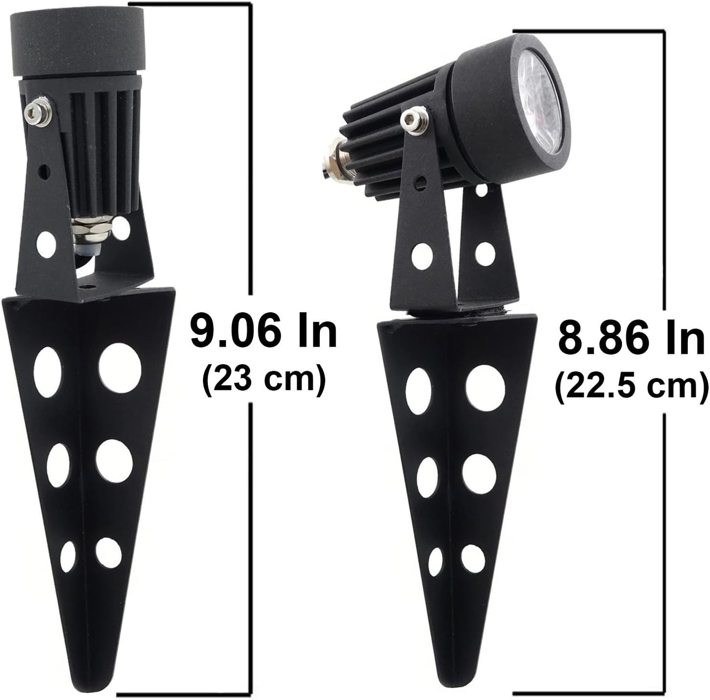 Mini 50X Twin Solar Spot Lights Outdoor Multi Color Changing RGB LED Spotlight Cast Aluminium for Outdoor Garden Yard Landscape Downlight