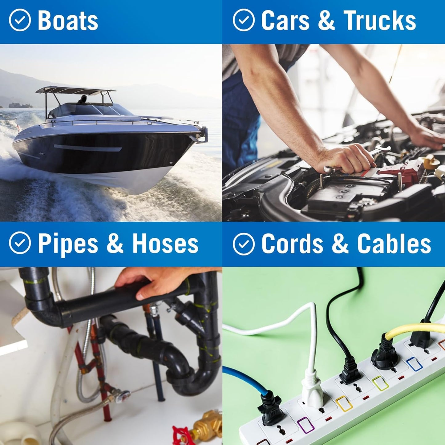 Clear Heavy Duty Silicone Tape, Self-Fusing Rubber Hose and Plumbing Water Pipe Repair Seal, Coax Electrical or Waterproof Tape for Leaks, 15ft