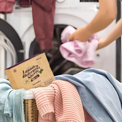 Poesie Laundry Detergent Sheets Lavender Scent 3 Pack 480 Sheets 240 Loads Laundry Strips No Plastic Jug Liquidless Travel Portable Laundry Detergent HE for Camping Dorm Life