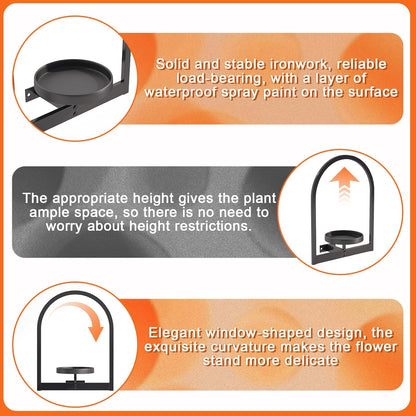 Wall Plant Holder, Wall Planter for Indoor Plants, Window Plant shelves for Multiple Plants Indoor Outdoor, Framed Plant Holder for Home Decor (3 Pack)