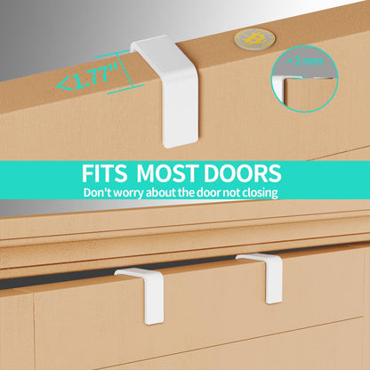 HapiRm Over Door Organizer Storage - Hanging Door Organizer with 4 Metal Large Capacity Baskets and Adjustable Coat Hook for Bathroom Bedroom Kitchen Pantry Closet Cabinet