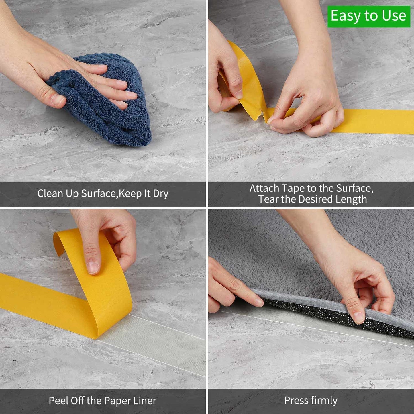 Double Sided Tape Heavy Duty, 2" x 66FT(20m), Universal High Tack Strong Wall Adhesive with Fiberglass Mesh, Super Sticky Resistente Clear Tape, Easy Use Mounting Tape for Home Office School