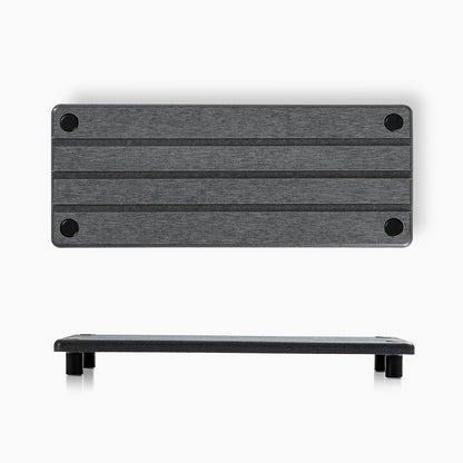 2 Pack Fast Drying Water Absorbing Diatomite Stone Mat Tray for Kitchen & Bathroom Counter - Instant Dry Sink Caddy Organizer - Vanity Holder for Soap and Sponge – Charcoal 10" x 4"