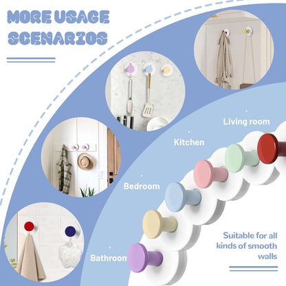 4 Pcs Suction Cup Hooks for Shower，304 Stainless Steel Removable Hooks，Towel Hook，Suction Hook for Bathroom, Bedroom, Glass Window