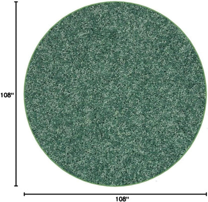 KOECKRITZ Soft and Colorful Kids Classroom Area Rugs (Passes Flammability Pill Test) Many Sizes and Bright Colors to Select from (9' Round, Froggy)