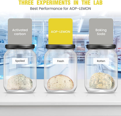 Fridge Deodorizer Odor Eliminator - Refrigerator Cleaner Freshener For Home, Smell Remover For Kitchen, More Effective Than Baking Soda Bamboo Air Purifier Bags